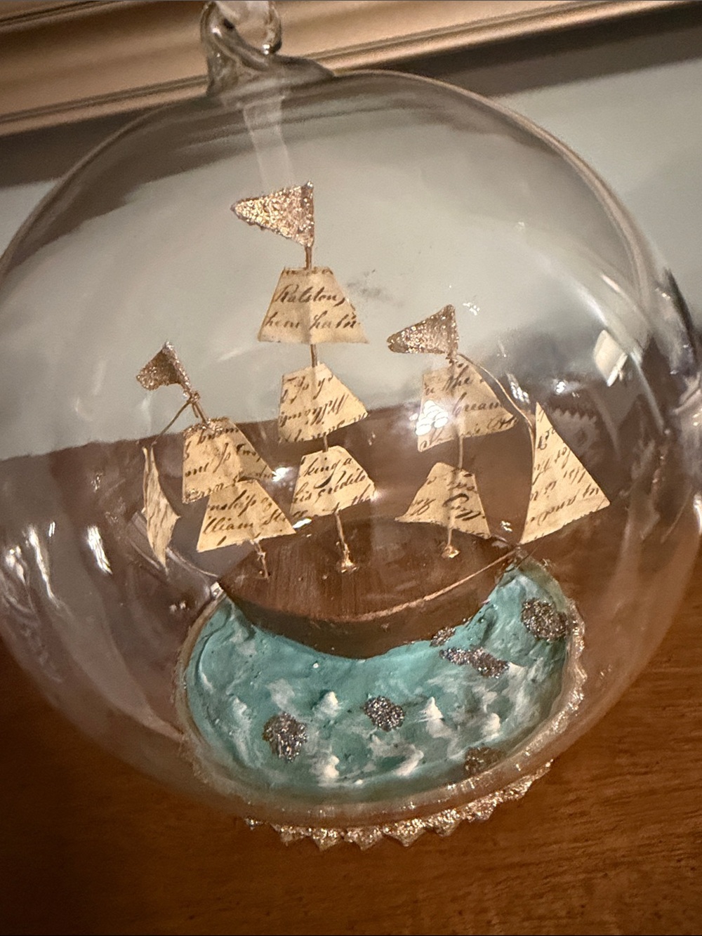 Cody Foster Sailboat Globe Ornament